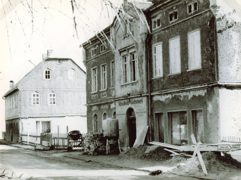 Ansicht Bäckerei Vieweger Grünhainichen im Jahr 1976