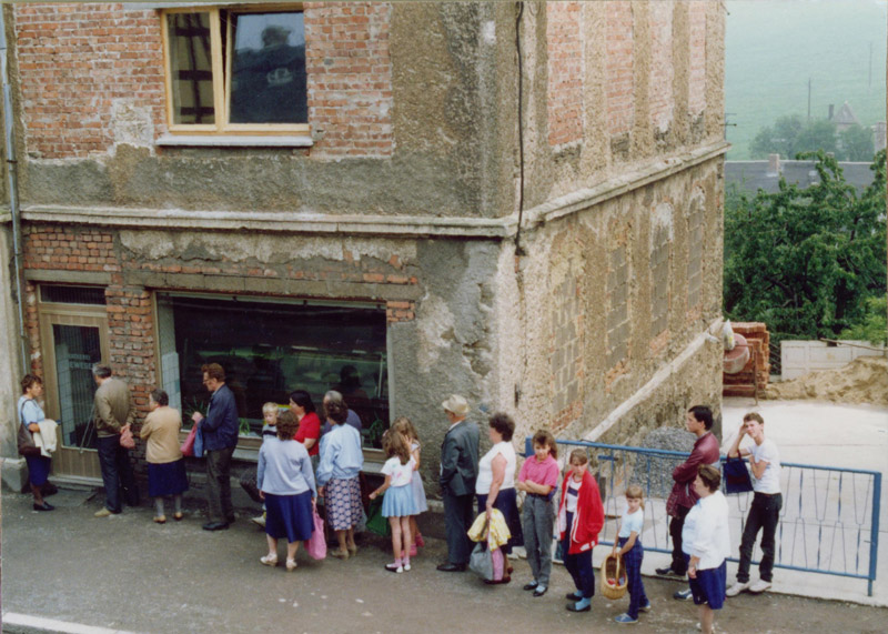 Ansicht Bäckerei Vieweger Grünhainichen im Jahr 1987