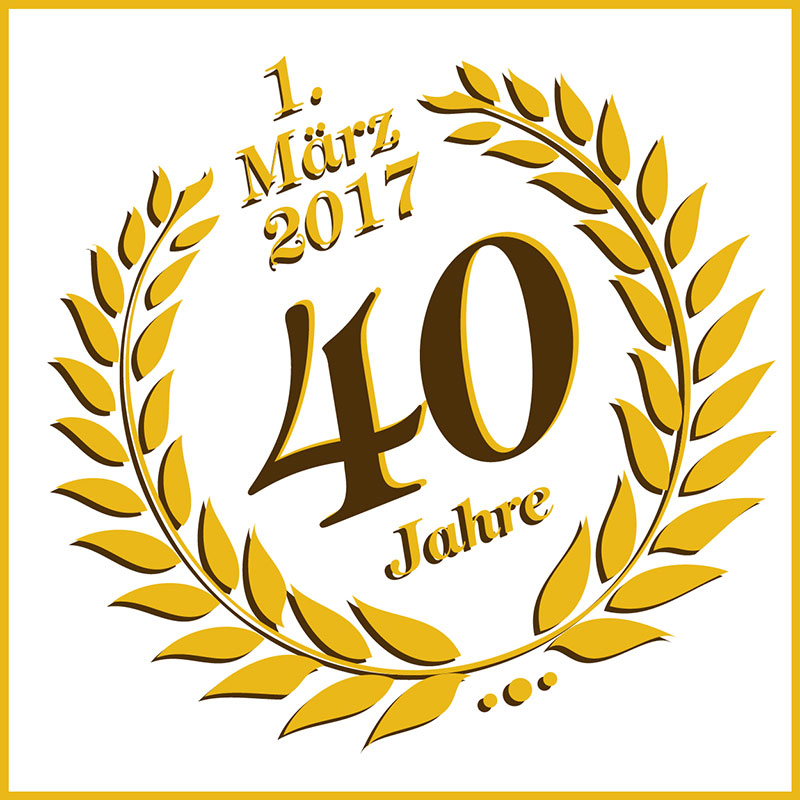 Logo - 40 Jahre Bäckerei Vieweger Grünhainichen