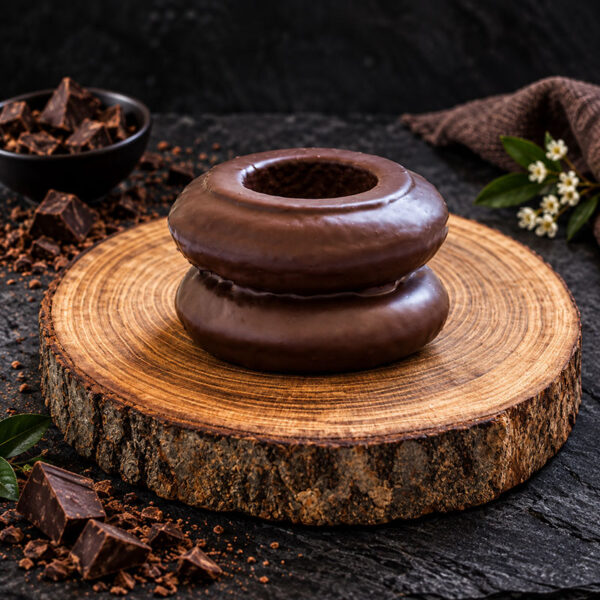 Baumkuchen mit dunkler Kuvertüre - 2 Ringe