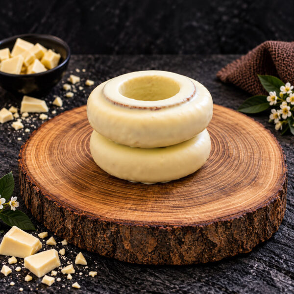 Baumkuchen mit weißer Kuvertüre - 2 Ringe