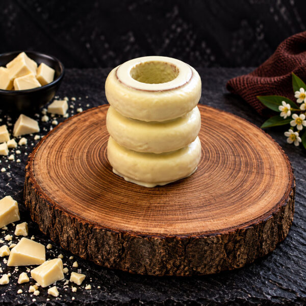 Baumkuchen mit weißer Kuvertüre - 3 Ringe