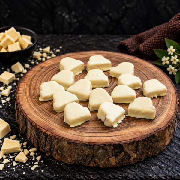 Baumkuchenecken mit weißer Kuvertüre