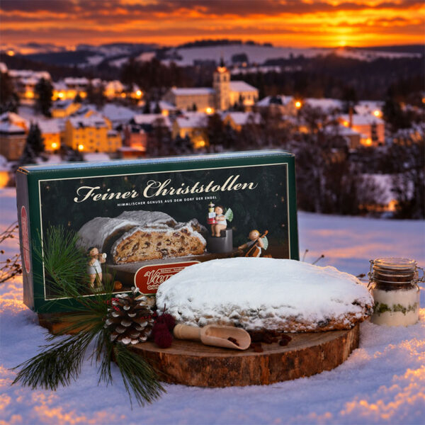 Butter-Mandelstollen gestrichen ganz Stollenkarton Wendt & Kühn 1500g