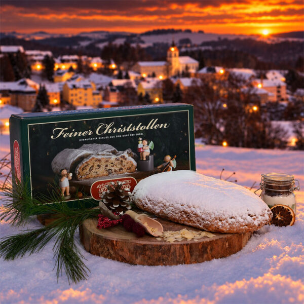 Butter-Rosinenstollen gestrichen ganz Stollenkarton Wendt & Kühn 1500g