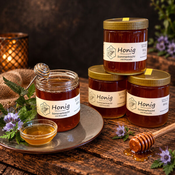 Honig Sommertracht mit Phacelia