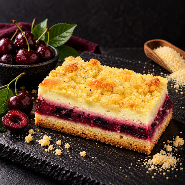 Quark-Kirsch Kuchen
