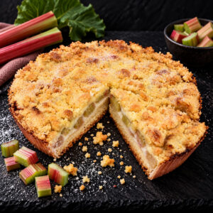 Rhabarber-Kuchen mit Giese - Wochen-End-Kuchen