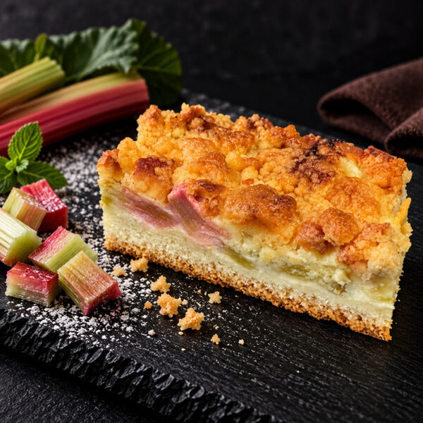 Rhabarber mit Giese Kuchen