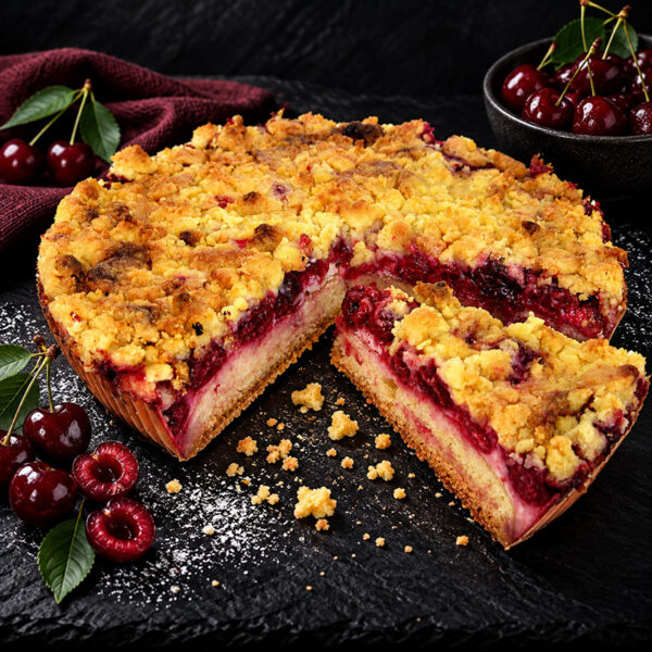 Sauerkirschkuchen mit Giese - Wochen-End-Kuchen