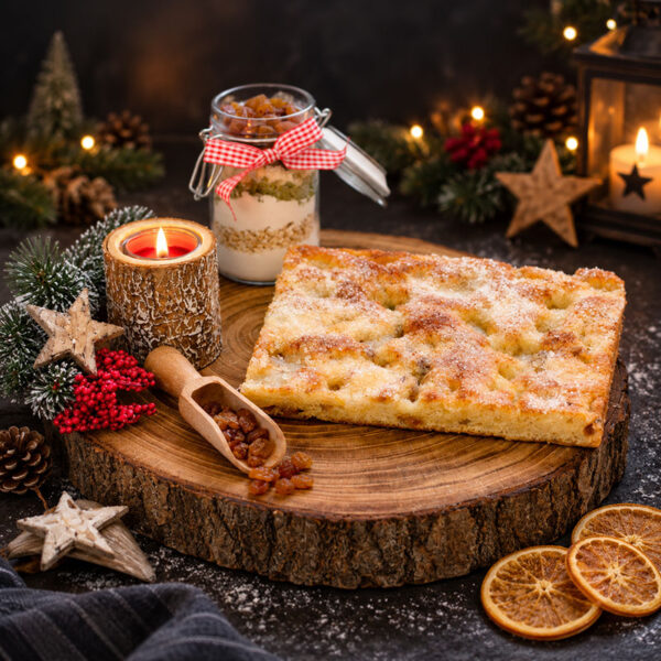 Stollenkuchen mit Kartoffeln
